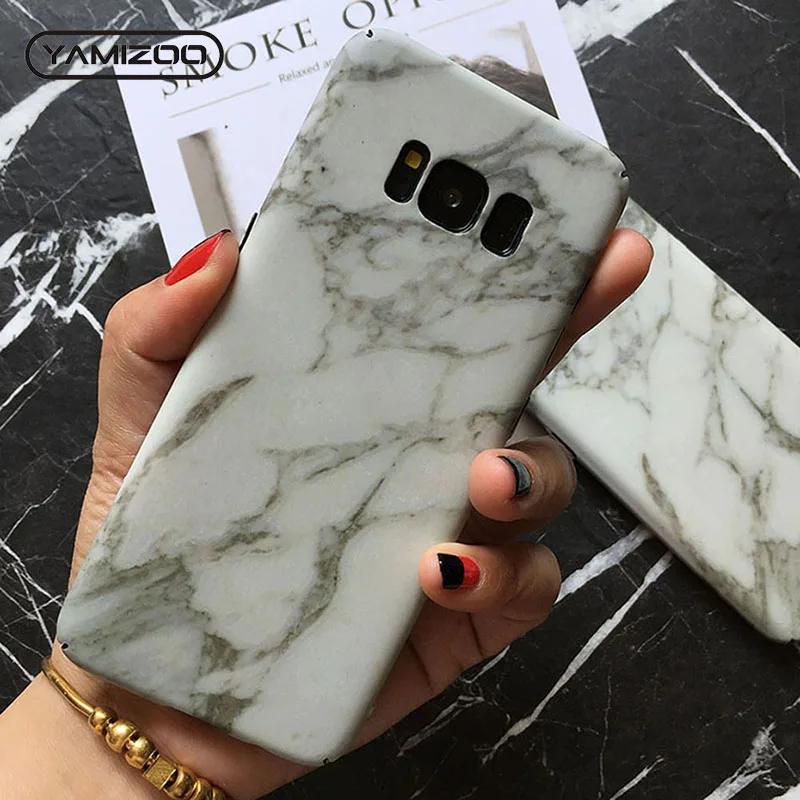MOUSEMI For Samsung Galaxy s7 s8 Plus s9 Case Flower Hard Phone Cases Marble Back Cover Edge Note 8 |