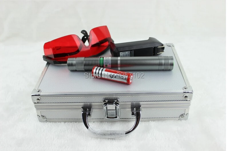 

AAA High power Military Green laser pointer 500w 500000m 532nm Flashlight Light Burning Match Burn cigarettes+Glasses Hunting