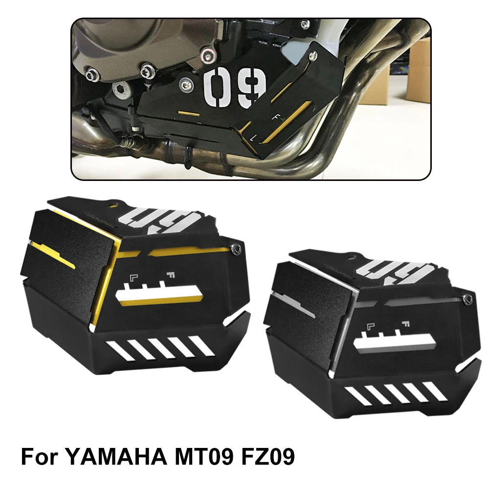 Для Yamaha MT FZ 09 Moto резервуар ободок боковой защитой радиатор водяного охлаждения