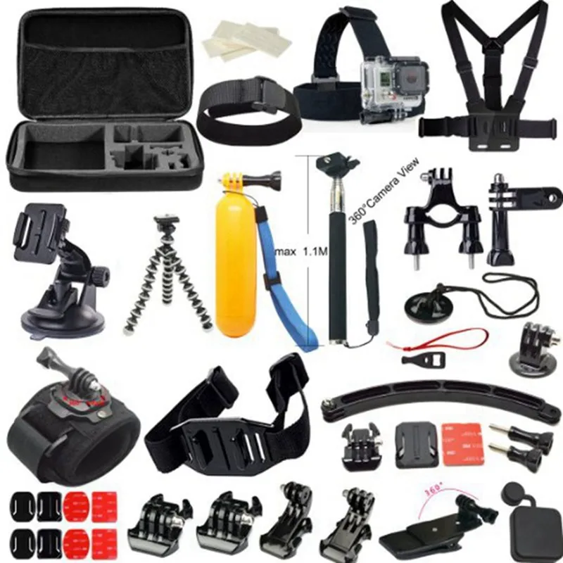 Для Gopro Аксессуары монопод с для сумка Xiaomi Yi экшн камеры аксессуары sj4000 sj5000 SJ6000