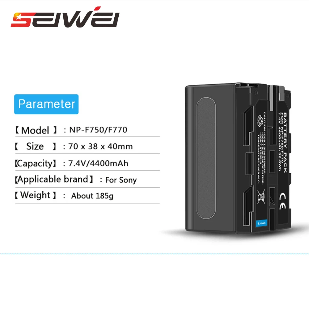 4400 мА/ч, NP-F750 NP-F770 NP F960 NP F970 цифровой Камера Батарея+ USB Зарядное устройство для sony MVC-FD90 MVC-FD91 MVC-FD92 батарейки в комплекте