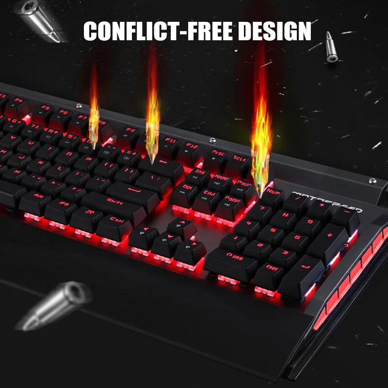 Механическая клавиатура QJY99 с RGB подсветкой 104 клавиш USB 2 0 переключатель Kailh Box