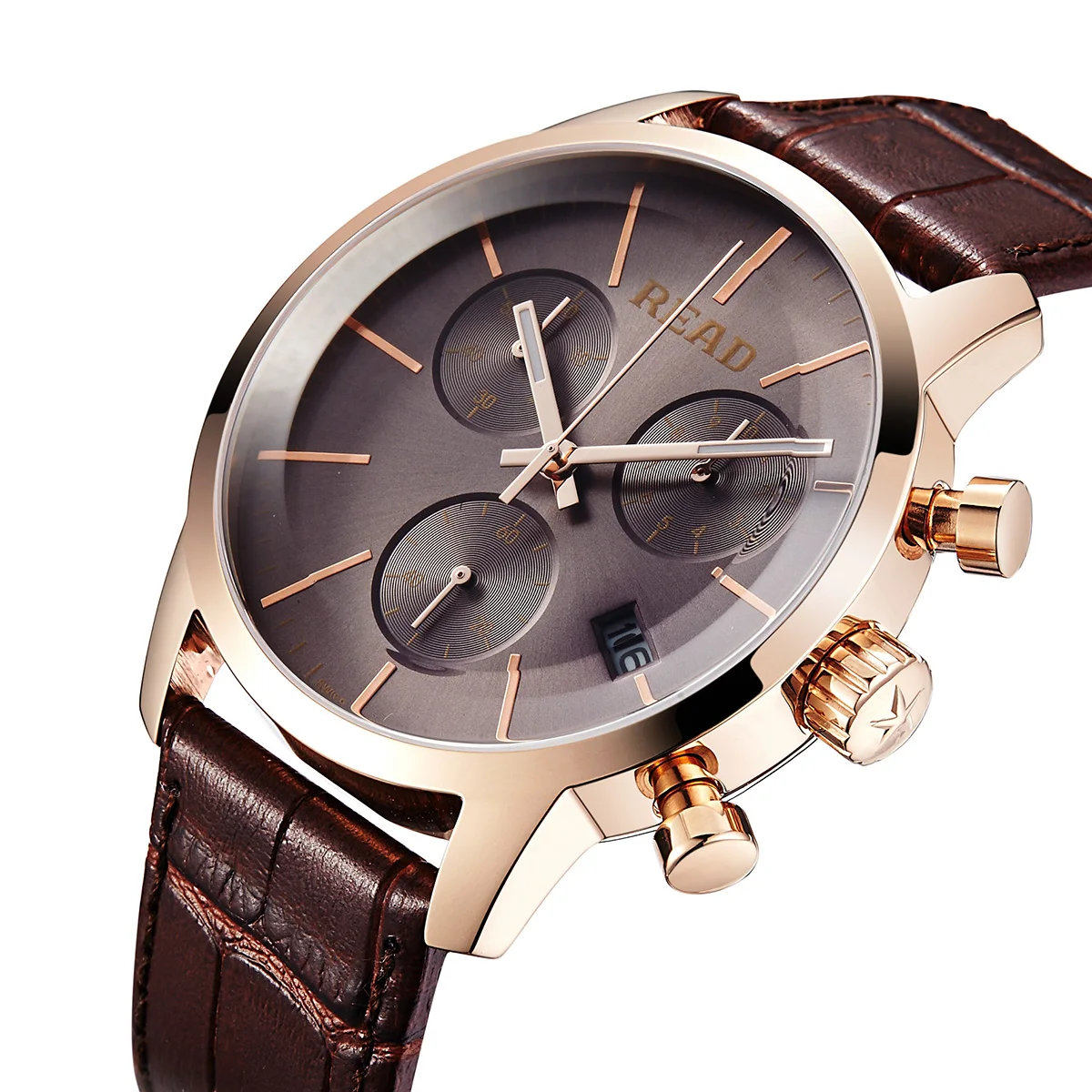 

New Men Sports Watch Leather Strap Fashion Simple Multi-function Waterproof Quartz Men's Watch Relogio Masculino Erkek Kol Saati