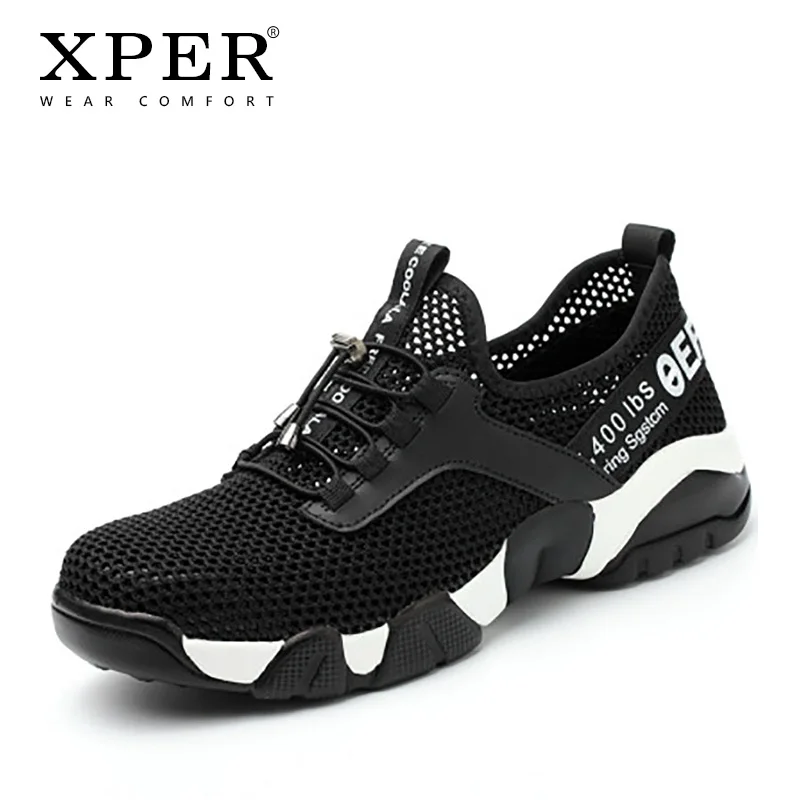 XPER Summer Breathable Men Safety Work Shoes Anti-Puncture Sneaker For Male Anti-Smashing Steel Toe Comfort Casual #XP032 |