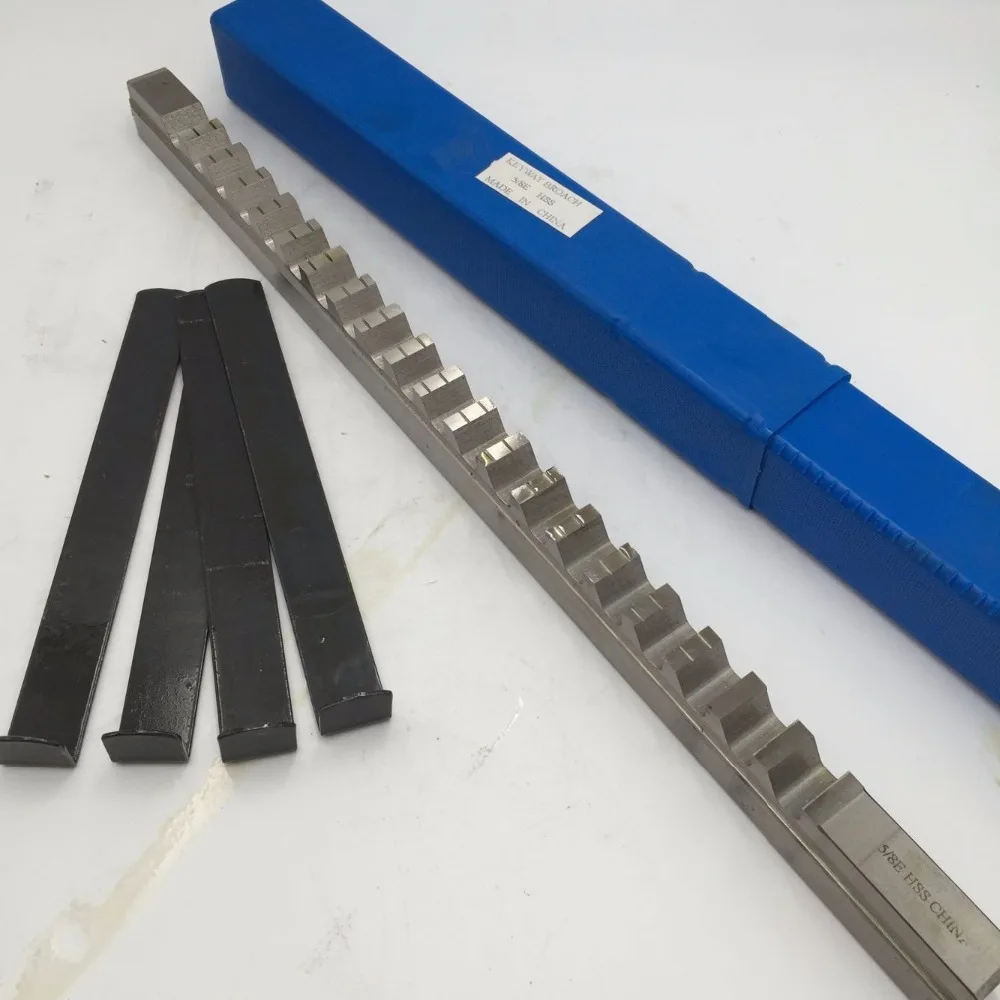 HSS 5/8 E Push-Type Keyway Broaches дюйм Размер Режущий инструмент для ЧПУ металлообработки |