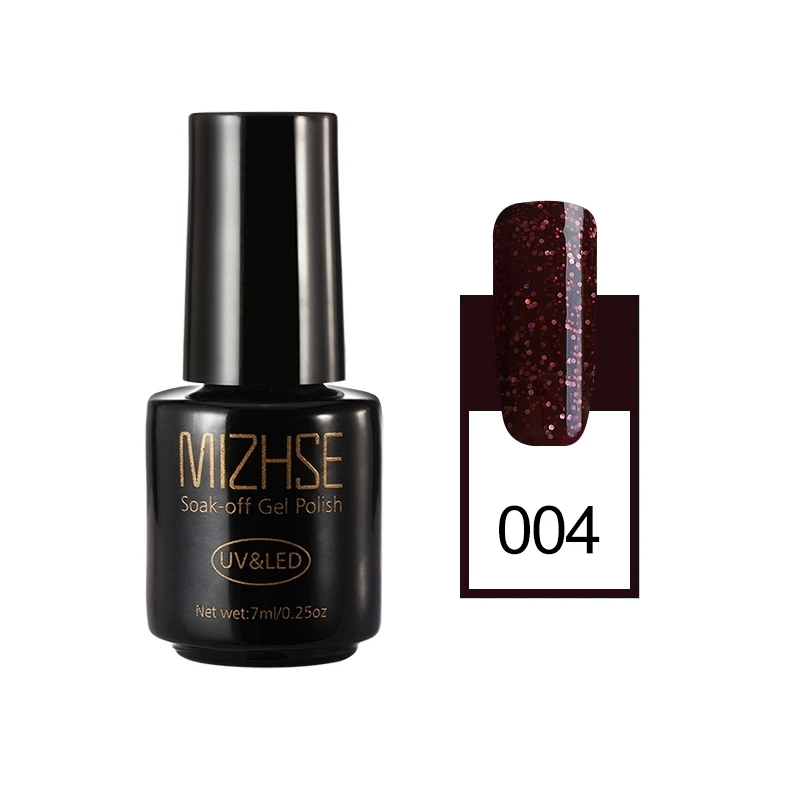 004 MIZHSE, Красный бриллиант, цветная серия, УФ гель для ногтей, маникюр, бриллиантовый блеск с ультрафиолетовым свечением лак для ногтей с блестками, гель для ногтей - Цвет: 004