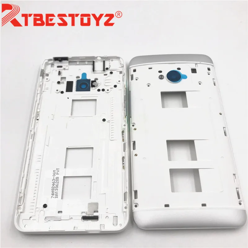 RTBESTOYZ Оригинальная передняя рамка корпуса ЖК-дисплея для HTC One Dual Sim 802t 802d 802w M7