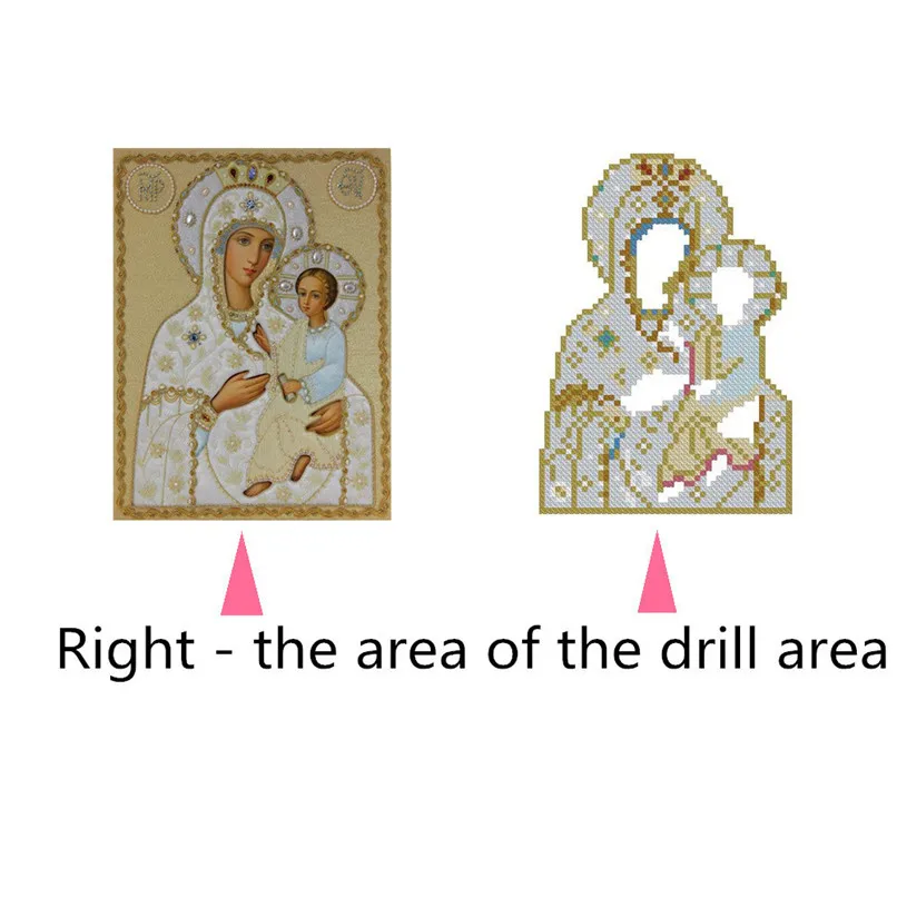 5D Сделай Сам Вышивка крестом алмаз религиозный лидер значок алмазной мозаики