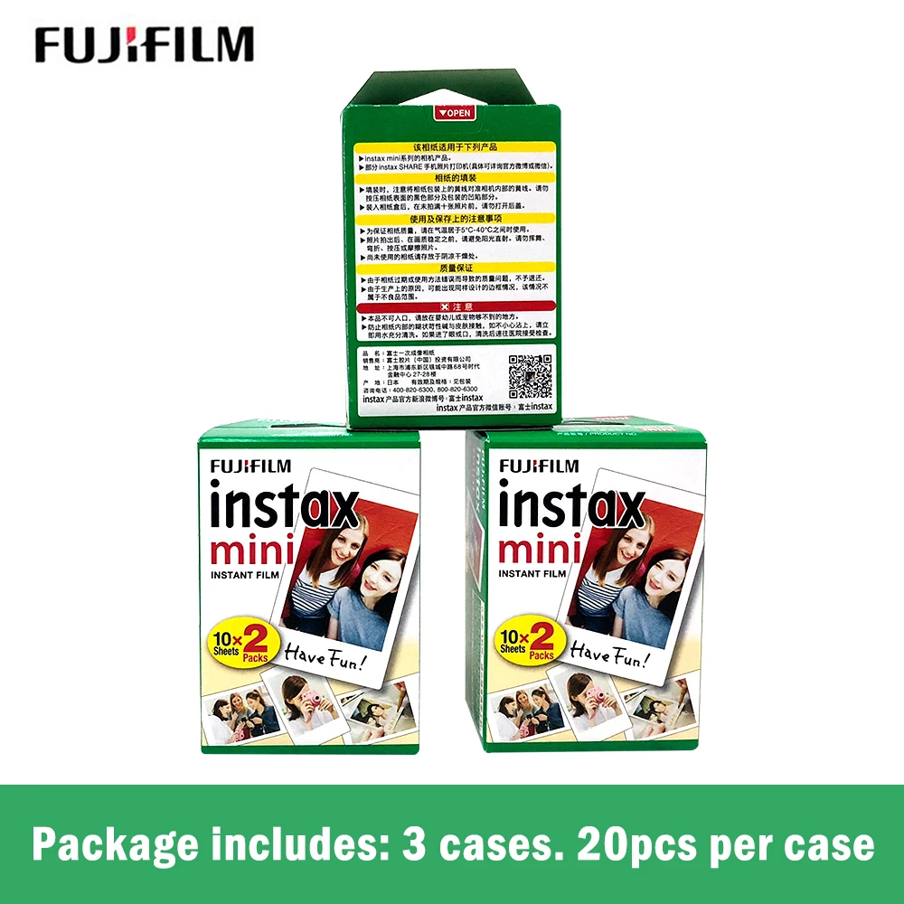Оригинальная пленка Fujifilm 10-400 листов instax mini 9 8 пленок с белыми краями для моментальной печати mini 8 7s 25 50s 9 90 фотобумага для камеры