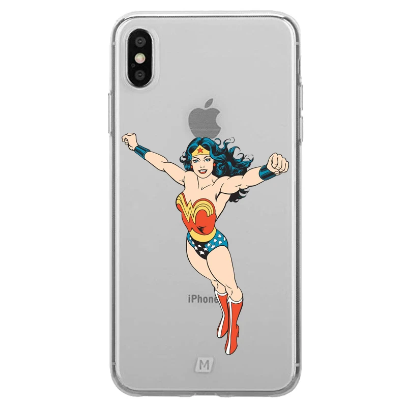 Чехол для Телефона DC comic TV wonder woman прозрачный чехол iPhone 11Pro XS Max 7 5 5s SE 6 7Plus XR мягкий