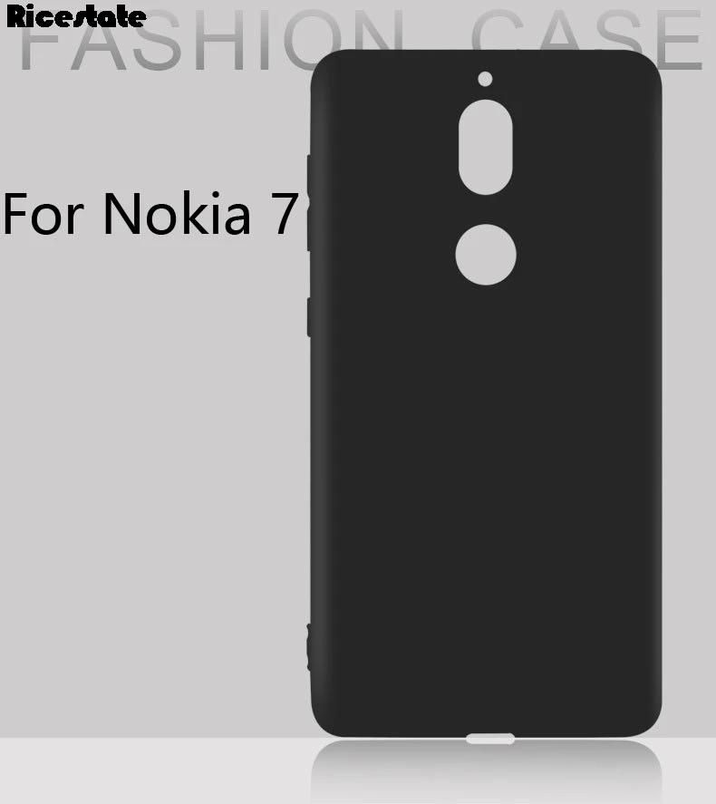 Матовый Силиконовый ТПУ мягкий чехол Ricestate для Nokia 1 2 3 5 6 8 X5 X6 7 Plus 2018 однотонный
