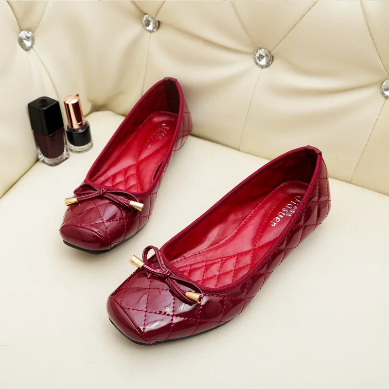 Модные Повседневные Женские базовые туфли-лодочки на низком каблуке однотонные