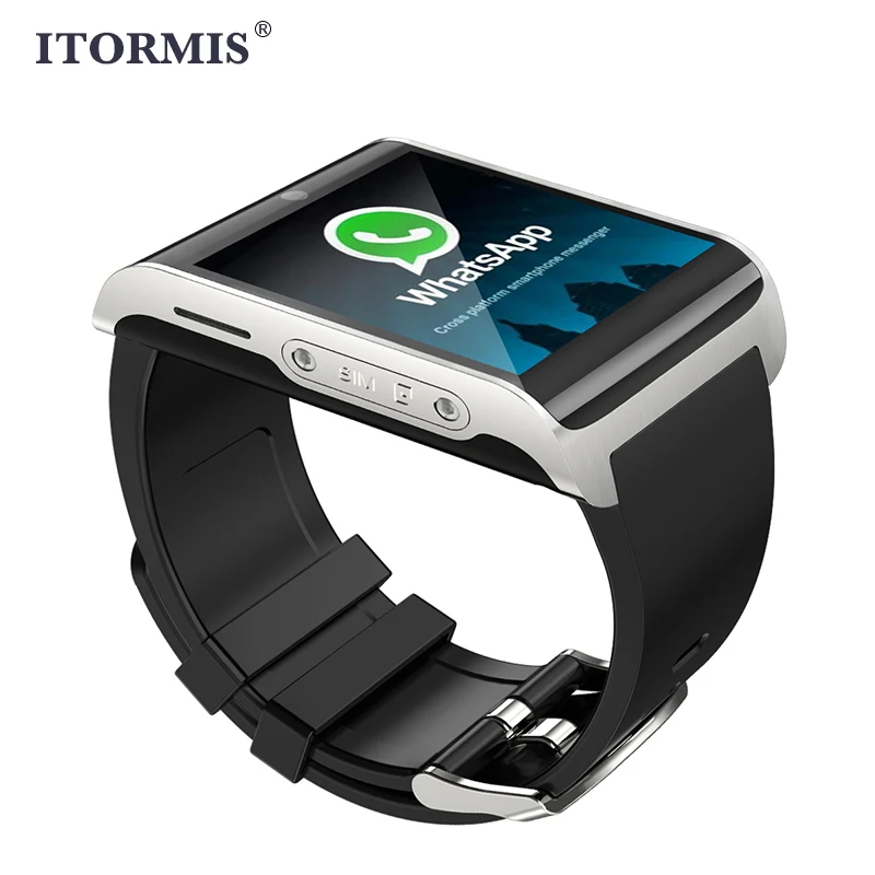 ITORMIS Android Smart Bluetooth телефон часы SmartWatch 4 г сети sim карты Сенсорный экран WiFi gps WhatsApp