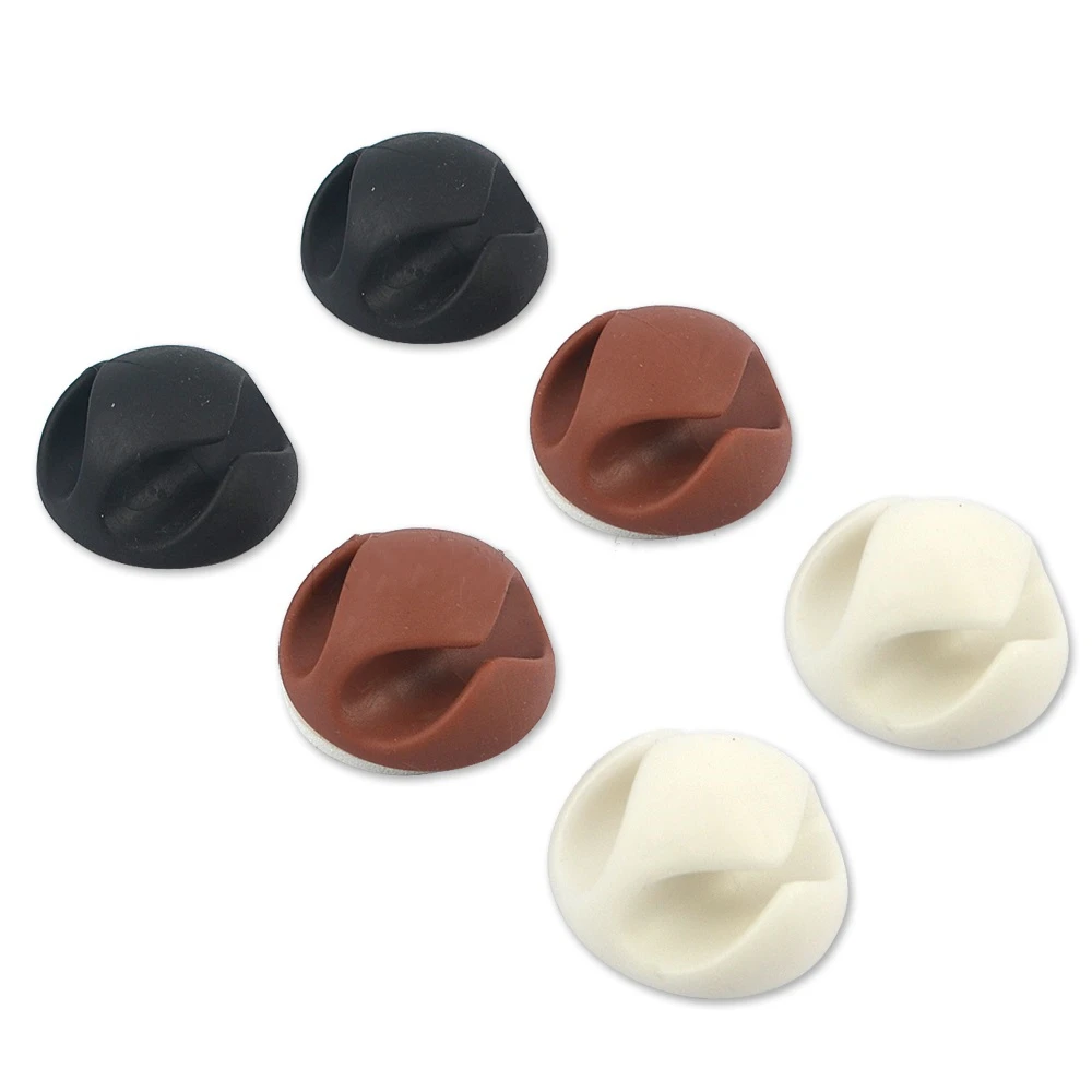 Caldecott 4 шт USB зарядное устройство Держатель для кабелей с зажимом стол аккуратный