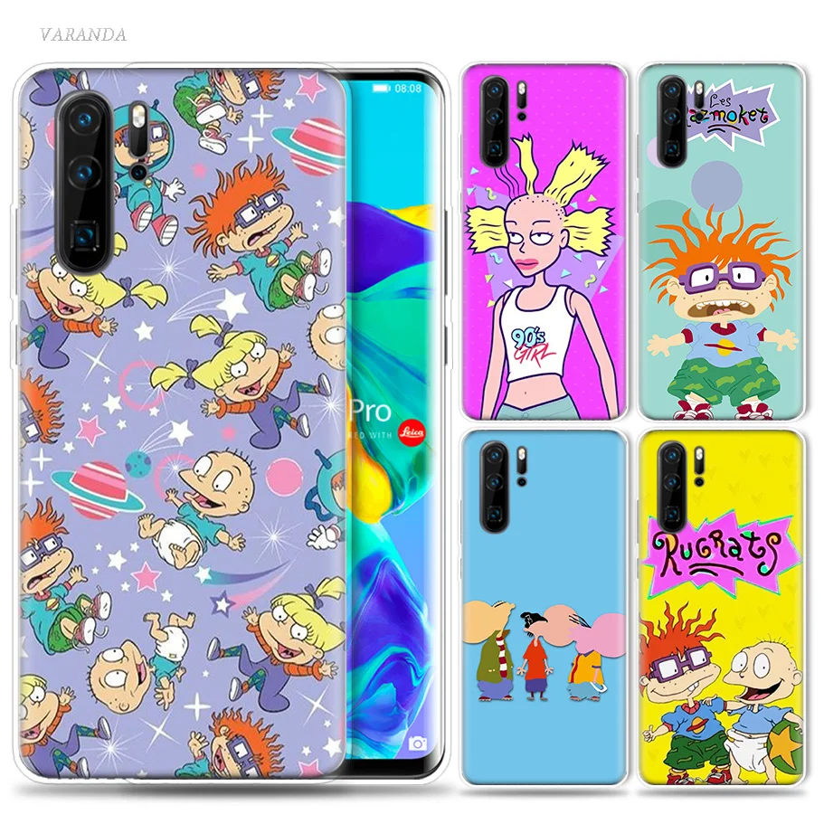 Потрясающий чехол Rugrats для huawei P20 P30 P Smart Z Plus P10 P9 P8 mate 10 20 lite Pro, роскошные силиконовые чехлы для телефонов