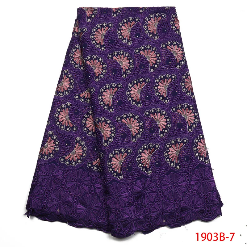New Arrival African Cotton Lace Fabric Hot Sale Swiss Voile In Switzerland For Wedding Dress L1903B-2 | Дом и сад