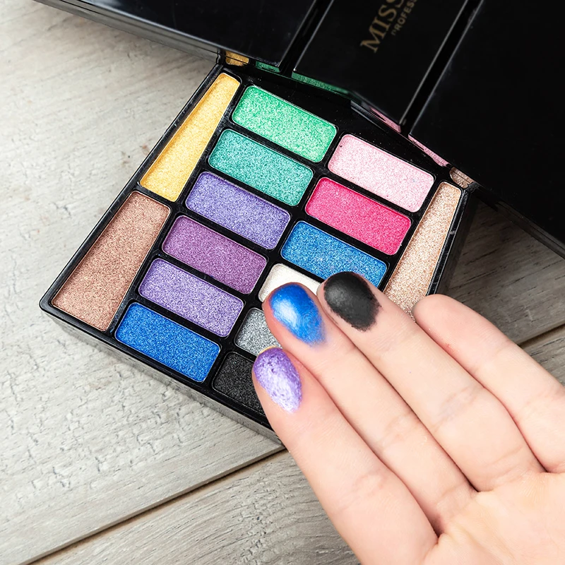 MISS ROSE Makeup Artist Professional Make Up Set Palette 4 Layers Shimmer Matte Eyeshadow Highlighter Blush Kit | Красота и здоровье