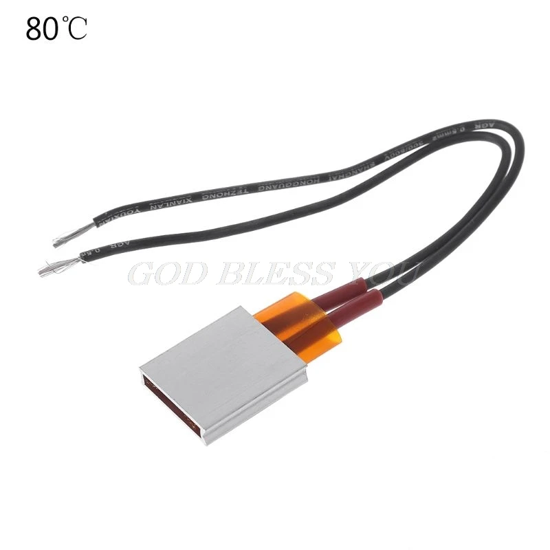 12V PTC Керамическая электрическая нагревательная пластина алюминиевый корпус керамический лист постоянная температура нагреватель
