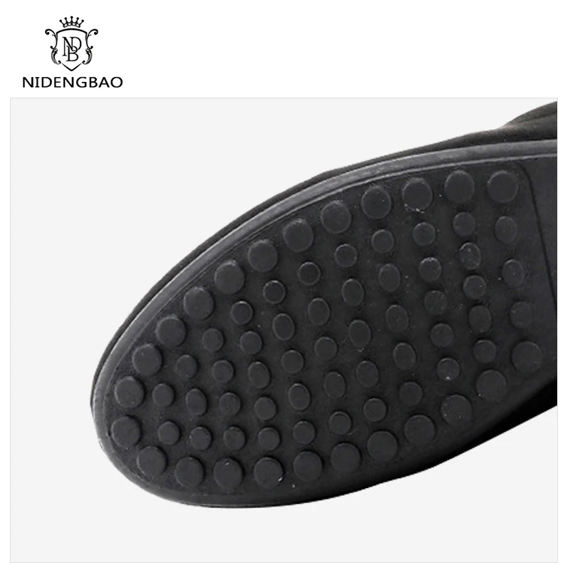 Брендовые мужские туфли на плоской подошве с мехом Лоферы мужская повседневная