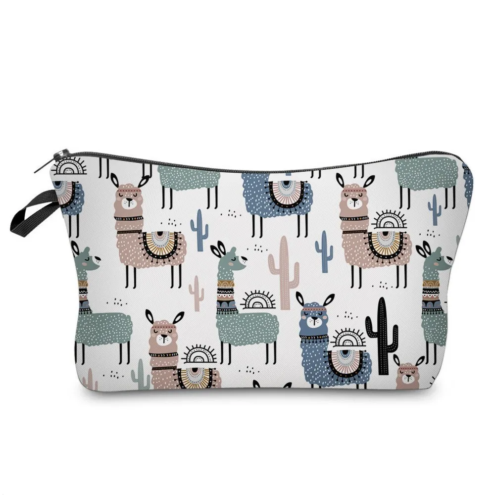 51444 Deanfun, цветная косметичка Llamas, водонепроницаемая, кактус, сумки для макияжа, органайзер для путешествий, косметички, 51444 - Цвет: 51444