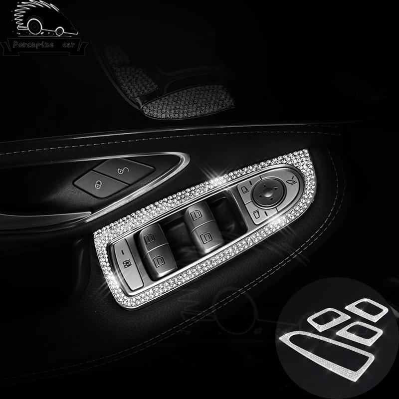 Кнопка в виде бриллианта украшение окна лифта накладка аксессуары для Mercedes Benz new