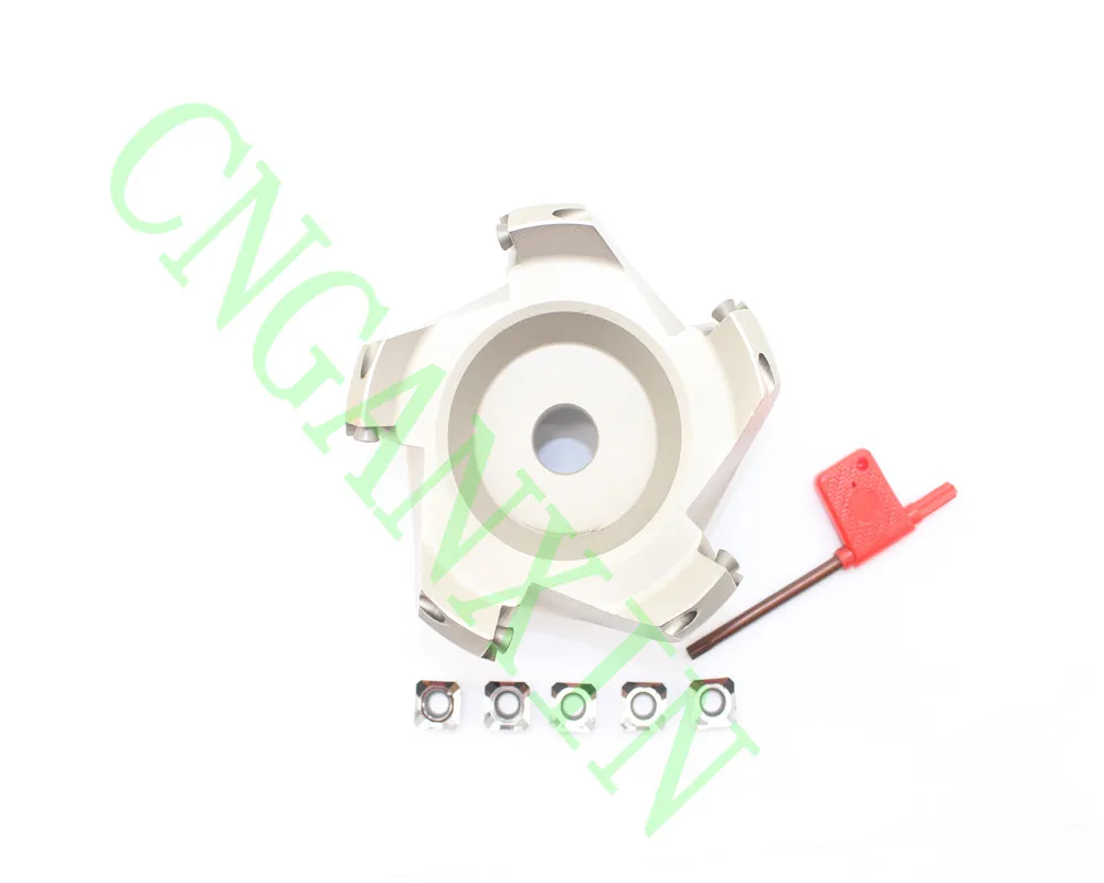 

New 1P KM12-100-32 5F lute Milling Cutter +5P SEHT1204AFFN-X83 H01