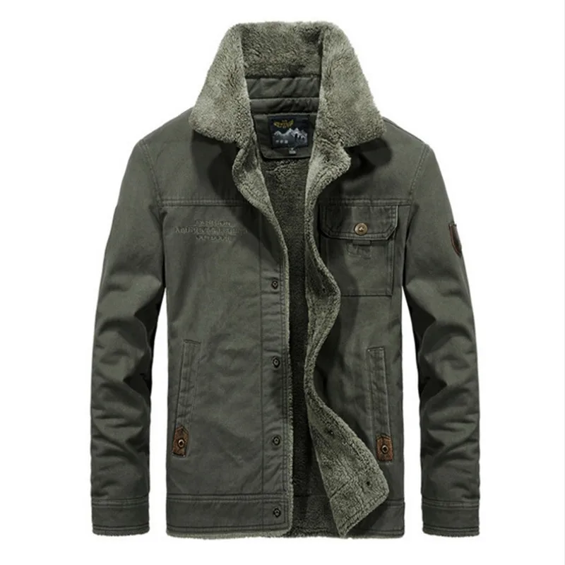 

Мужская хлопковая куртка, Мужская верхняя одежда, 5XL, 6XL, Мужская зимняя военная куртка, теплая Повседневная парка, пальто с меховым воротник...