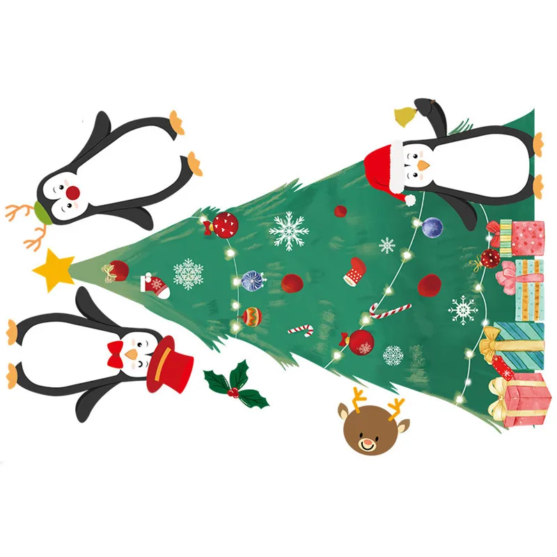 1 шт. стикер на стену Merry Christmas Настенная Наклейка окно Декор домашний магазин