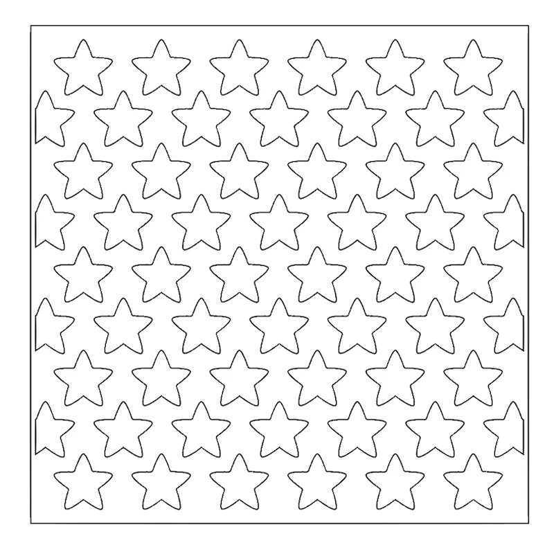 Упорядоченного расположения с большими звездочками трафарет для DIY Скрапбукинг