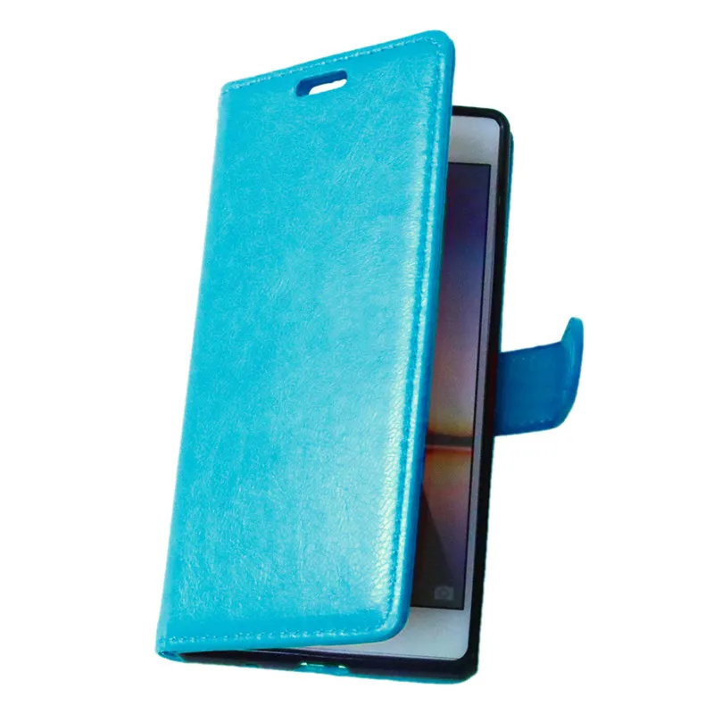 Ретро Чехол из искусственной кожи Crazy Horse для Huawei Ascend P7 откидной кошелек с