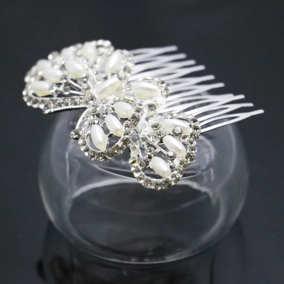 Новинка заколка для волос в виде бабочки с кристаллами головной убор бантом