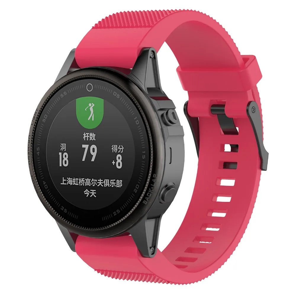 Ремешок силиконовый для Garmin Fenix 20 мм | Электроника