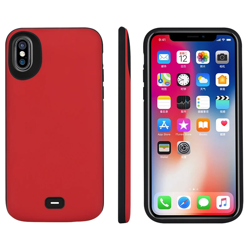 NENG A2/2в1 Горячая поддержка Проводная гарнитура внешняя для iPhone X 5000 мАч батарея задняя крышка батарея противоударный внешний аккумулятор
