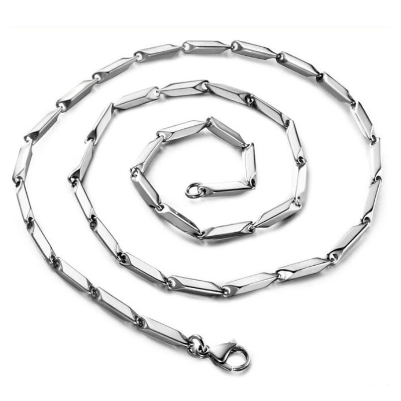 Мужские бриджи из нержавеющей стали 316L ширина 3 мм 18 24 дюйма|steel mineral|necklace personalizedsteel