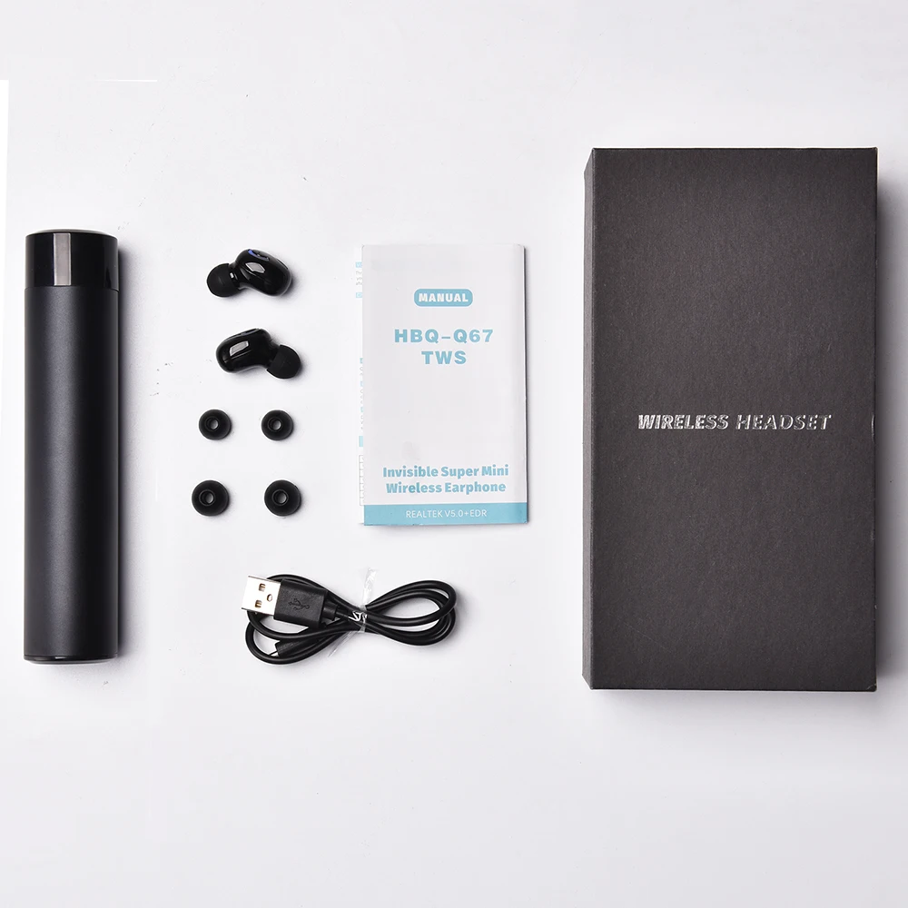 Новинка HBQ Hifi Звук Bluetooth наушники беспроводные 5,0 Powerbank шумоподавление наушники спортивные стерео наушники гарнитура VS Q32