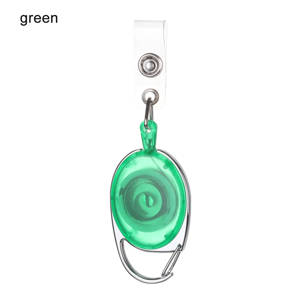 Style 1 - green 2 стиля выдвижной значок шнур для ID Имя держатель карты шейный ремень легкое ожерелье подвесная Веревка катушки брелок зажимы - Цвет: Style 1 - green