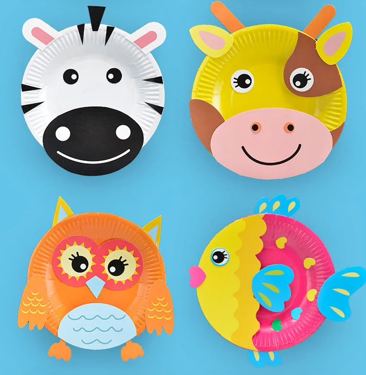 10 шт. Детские Мультяшные бумажные тарелки для творчества|toy teaser|toy microscopegift shop toys |