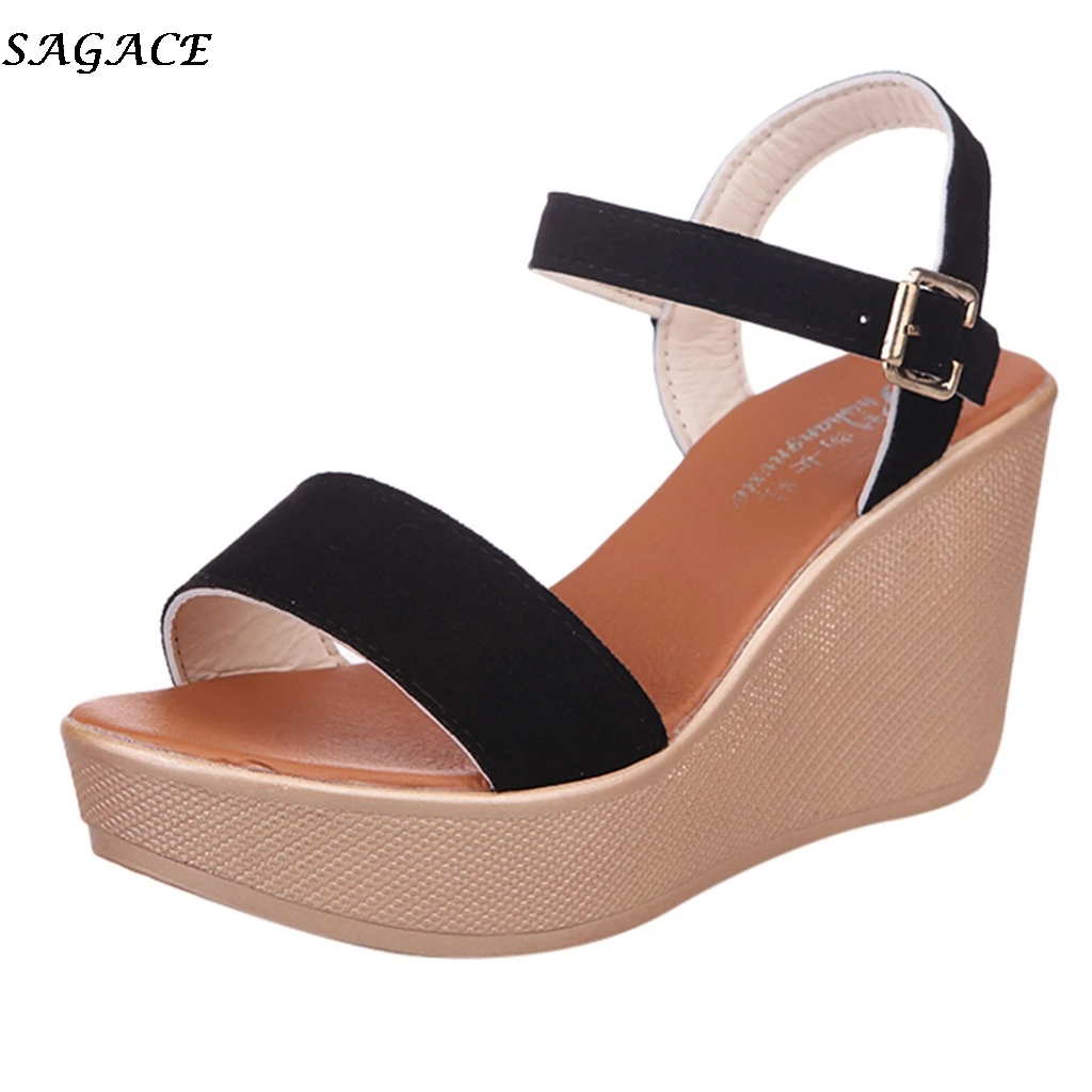 Сандалии SAGACE женские на платформе летние пляжные туфли с открытым носком