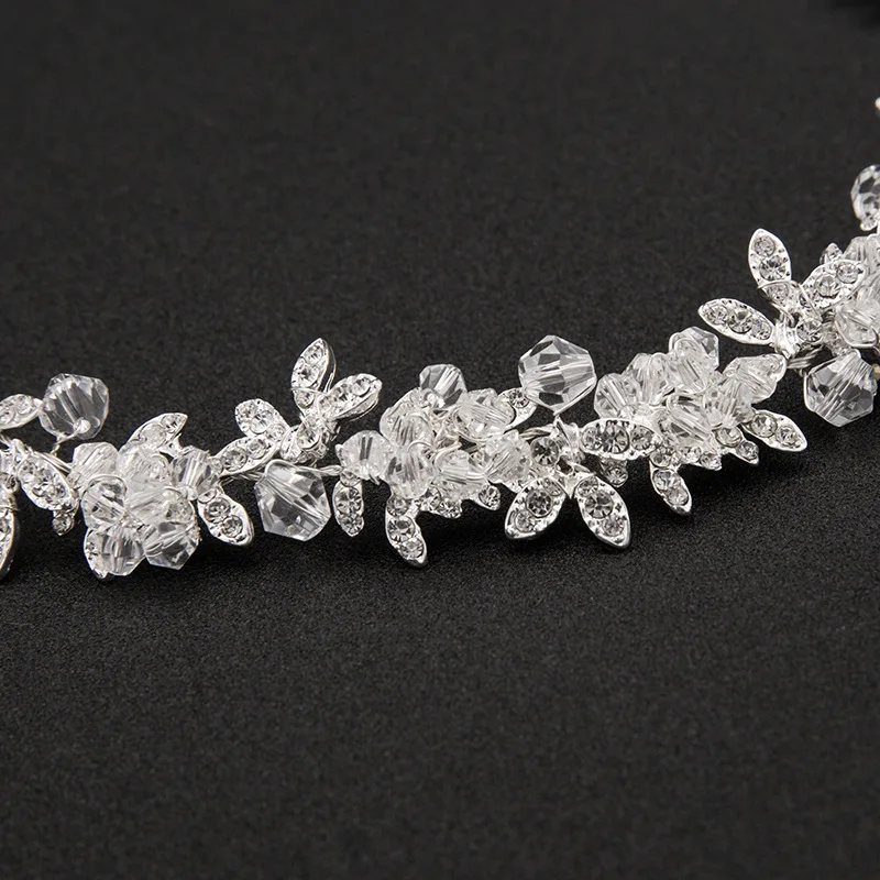 Женская повязка на голову с кристаллами 28 см|bridal headband|crystal bridal headbandhandmade hair jewelry |