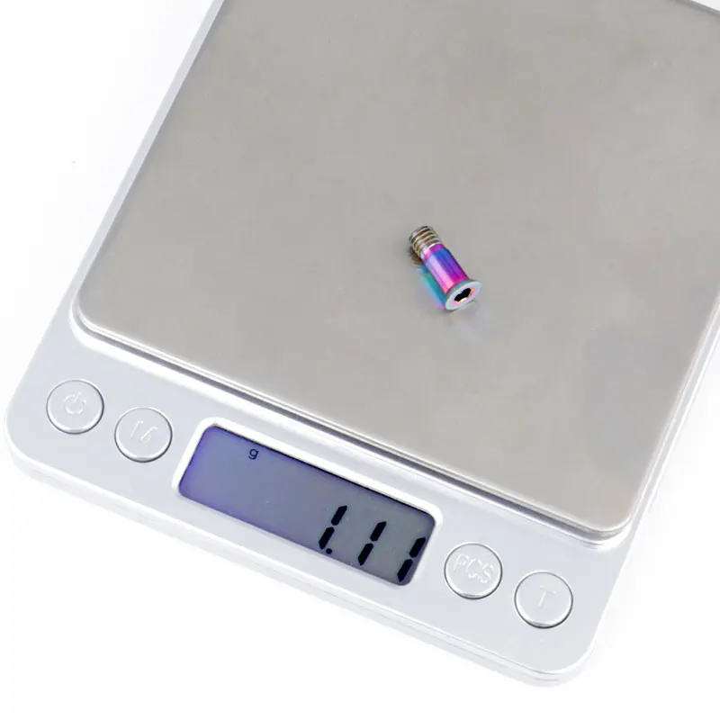 Deemount 2 ШТ M5*14.2 Велосипедная задняя перекидка Ti болты Велосипед Титановые крепежные винты с шестигранной головкой для направляющего ролика.