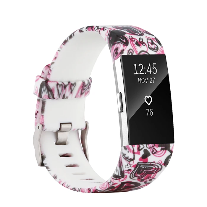 G Honecumi для Fitbit Charge 2 интимные аксессуары браслеты Силиконовые Красочные Спорт BraceletBand Замена Fit бит заряд - Цвет: G