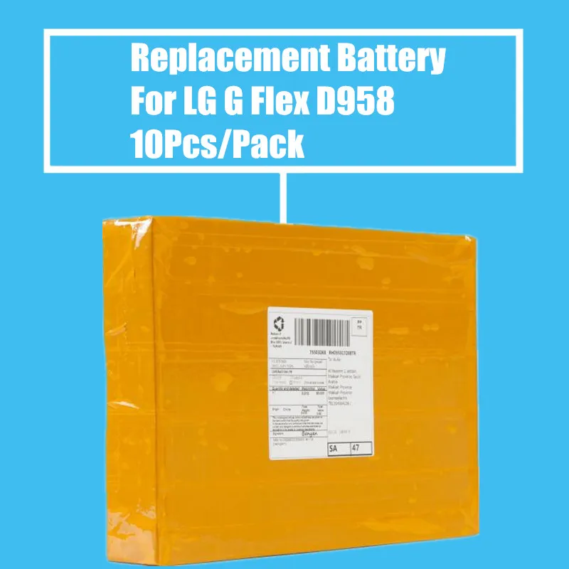 

New Arrival 10Pcs/Pack 3500mah Replacement Battery For LG G Flex D958 F340 LS995 D955 D959 D950 F340S F340L F340K