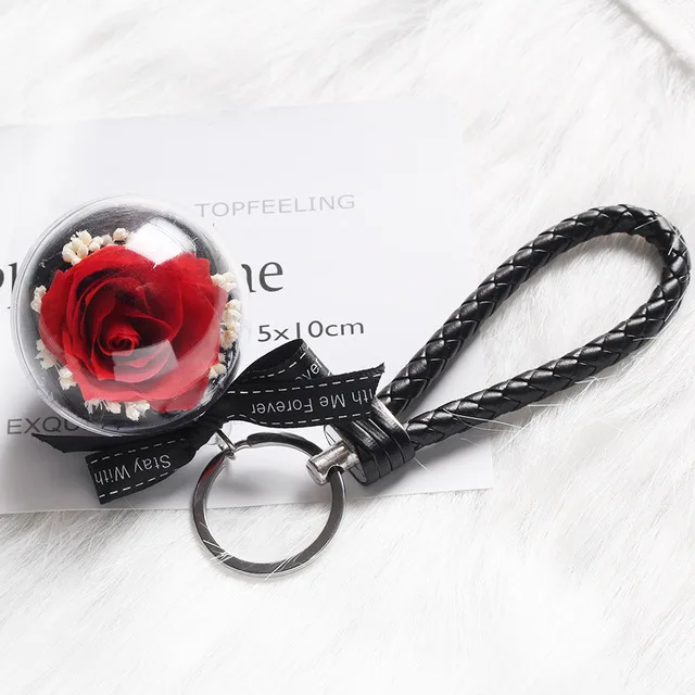 mini red Смешанные цвета консервированные сухоцветы беспринт 8 см вечная роза день Святого Валентина День матери подарок на день рождения украшение интерьера - Цвет: mini red