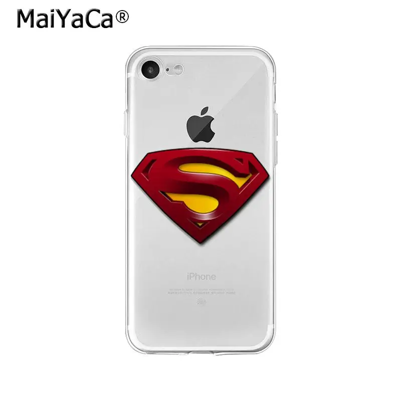 MaiYaCa DC супергерой Супермен ТПУ Мягкие аксессуары для телефона чехол iPhone X XS MAX 6 6S 7