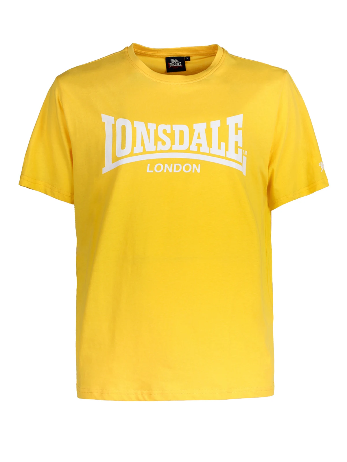 Мужские летние Желтые Повседневные футболки LONSDALE | Мужская одежда