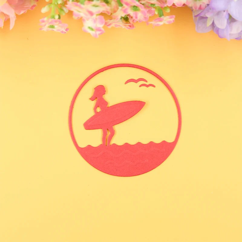 YINISE 065 серфинга металла резки штампы для трафареты скрапбукинга Украшение