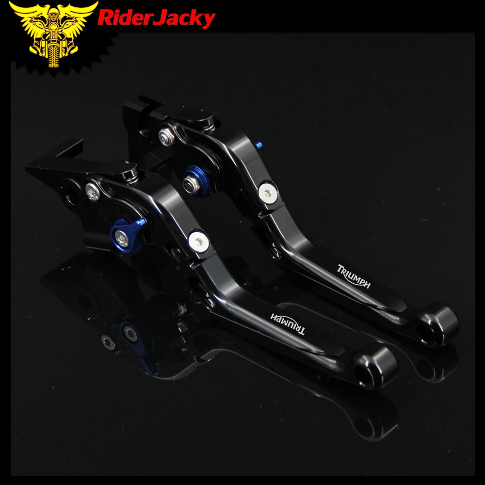 

RiderJacky 1 Pair Folding Extendable Brake Clutch Levers For TRIUMPH BONNEVILLE /SE/T100/Black 2006-2015 2011 2012 2013 2014