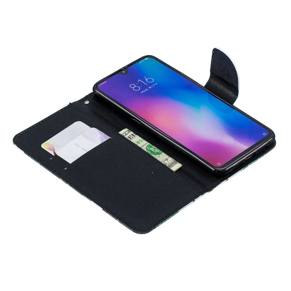 Кожаный чехол для xiaomi mi 9, чехол для xiaomi 9, чехол для xiaomi mi 9 mi 9 mi 8 mi 8 Lite, чехол-книжка с кошкой, чехлы для телефонов