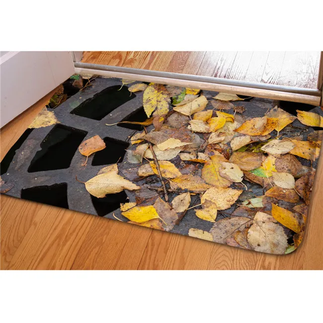 Creative Entrance Doormat Funny Rubber 3d Traps Printed Carpet for Floor Door Living Room Non-slip Kitchen Bathroom Mats 40x60cm - Color: C1023CN