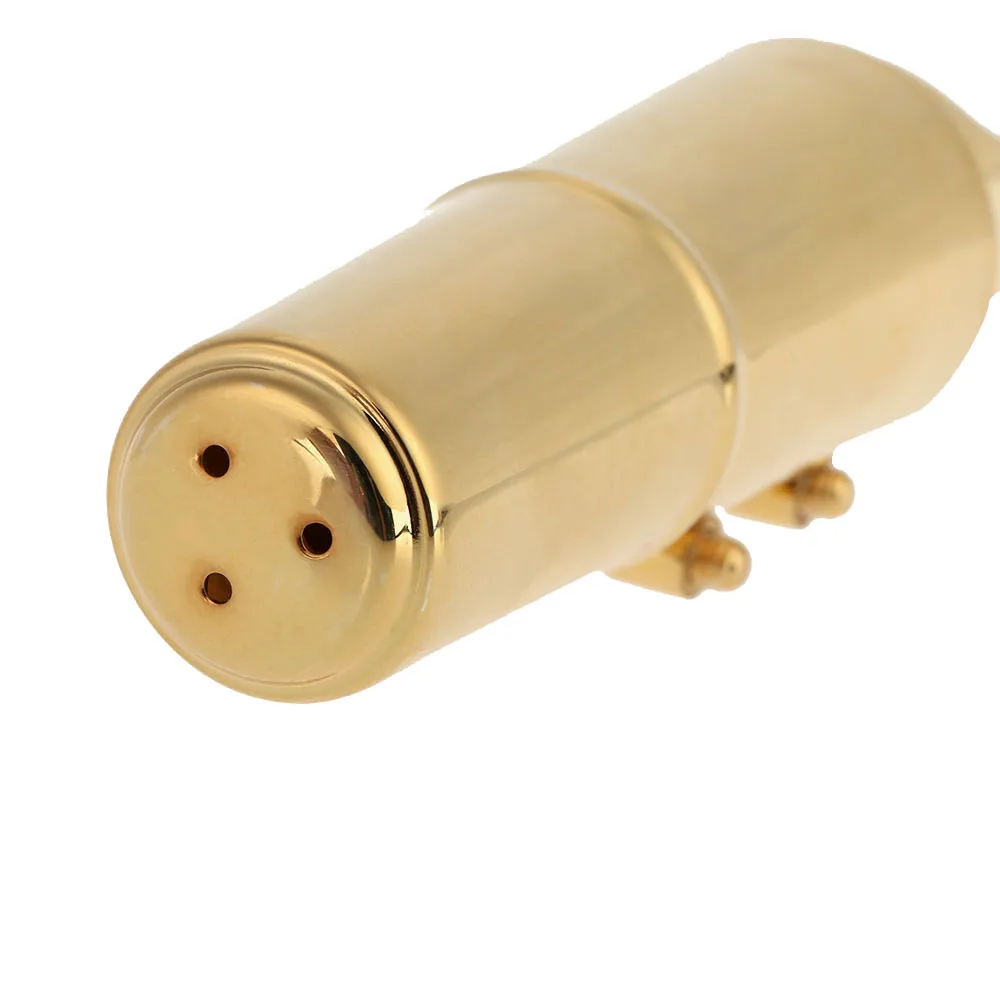 

Jazz Tenor Sax Saxophone 5C Mouthpiece Metal with Mouthpiece Patches Pads Cushions Cap Buckle Gold Plating